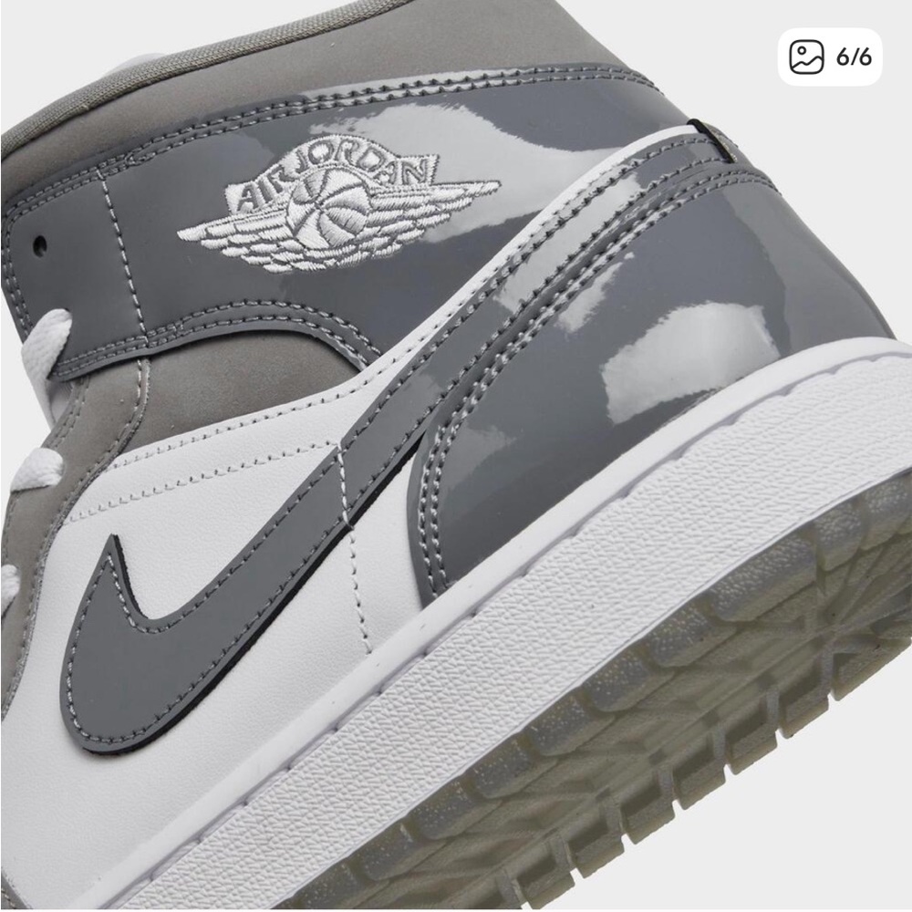 Nike Air Jordan Retro 1 Mid Gray and White